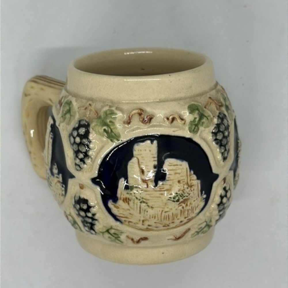 Gerzit GETZ West German 4 Castle Small Coffee/Beer Mug Set Of 4 vintage